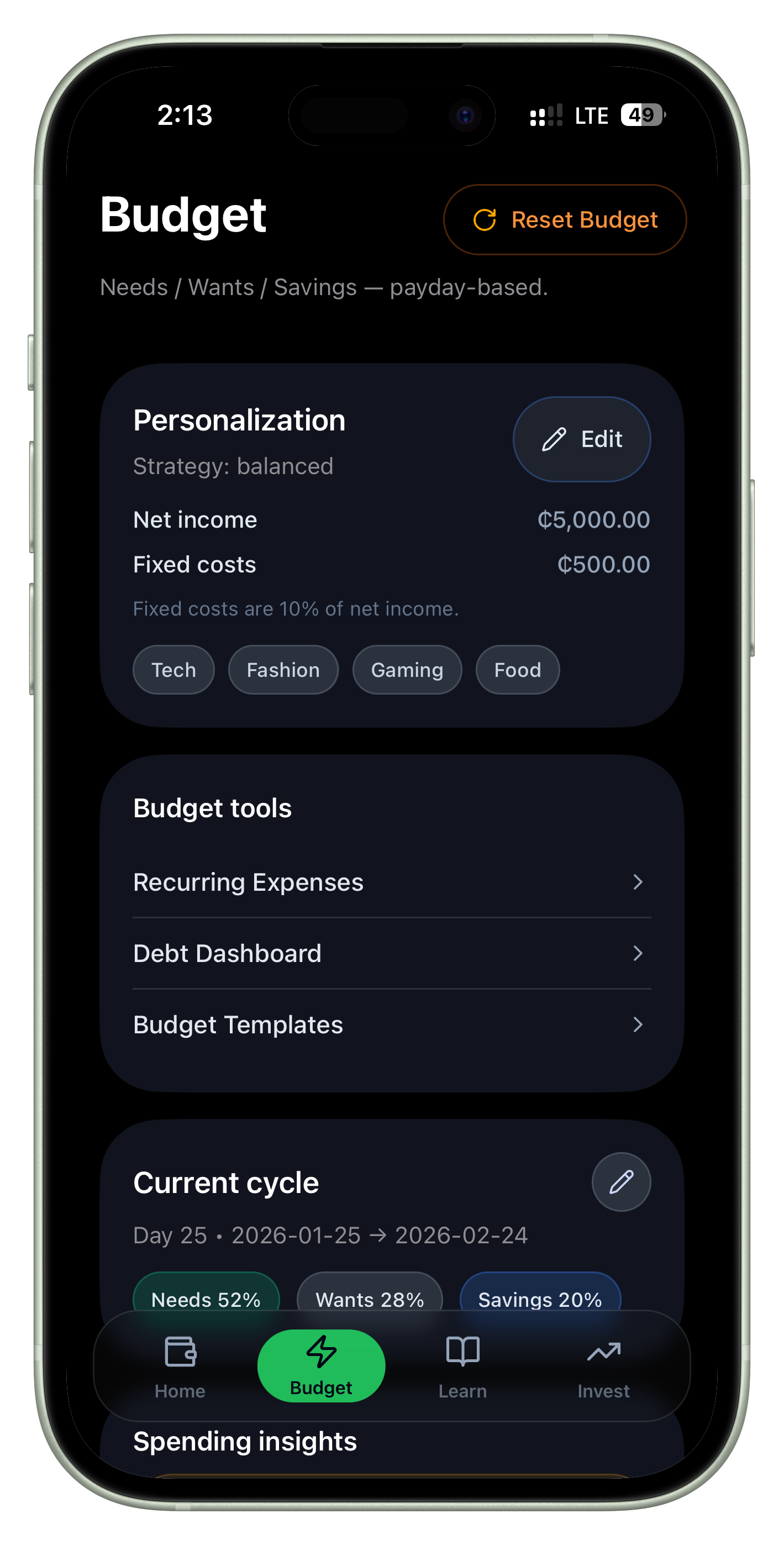 CediWise financial literacy and analytics dashboard